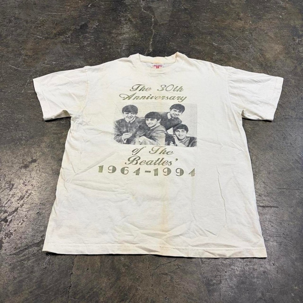 Vintage 1994 The Beatles 30th Anniversary Tee Shirt Tee-Jera White Large